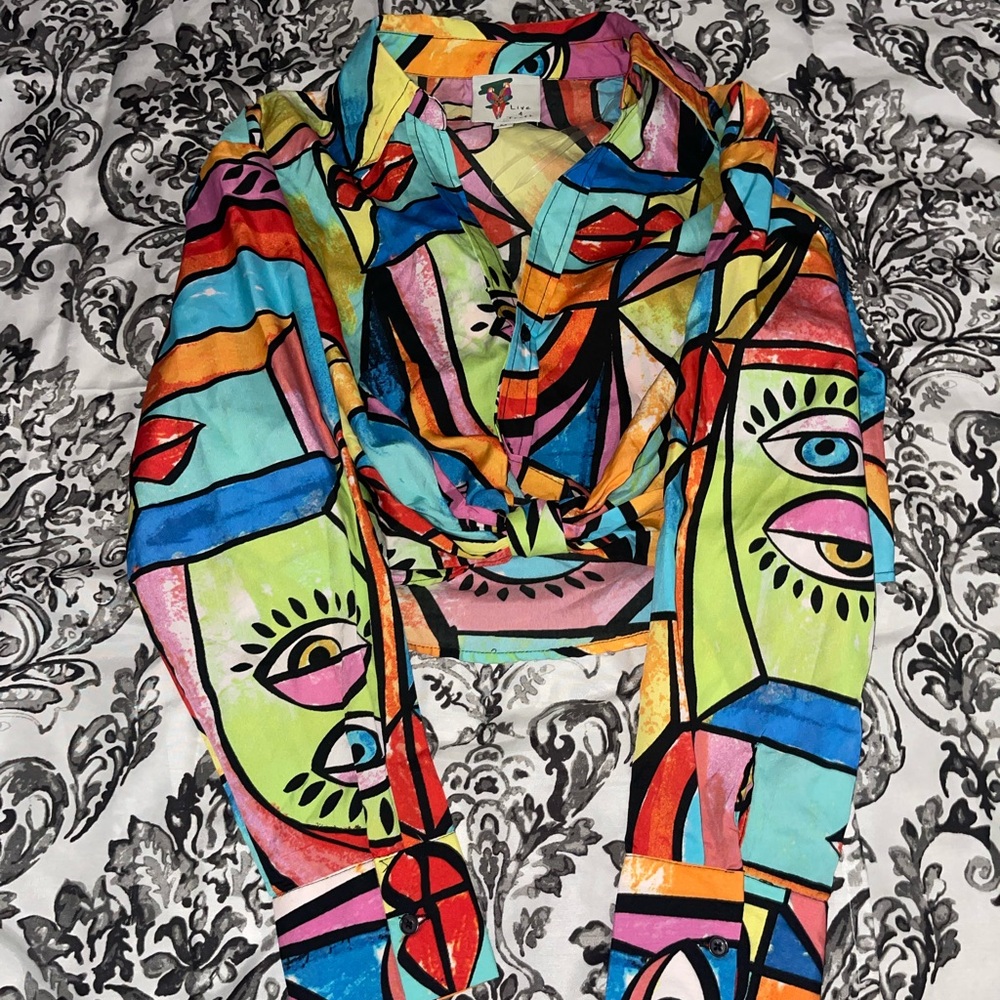 Live 4 Truth Multicolor Abstract Shirt - Picture 3 of 4